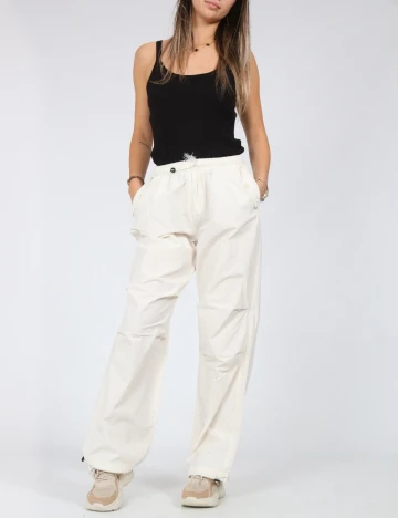Pantaloni Cavallone, alb Alb