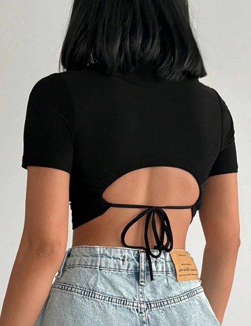 Top SHEIN, negru