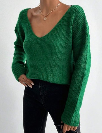 
						Pulover SHEIN, verde