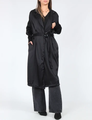 Trench SHEIN, negru Negru