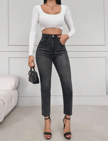 
						Blugi SHEIN, negru