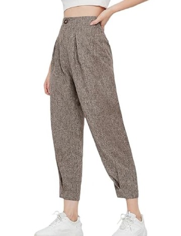 Pantaloni SHEIN, maro
