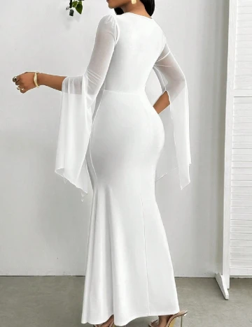 Rochie lunga SHEIN, alb Alb