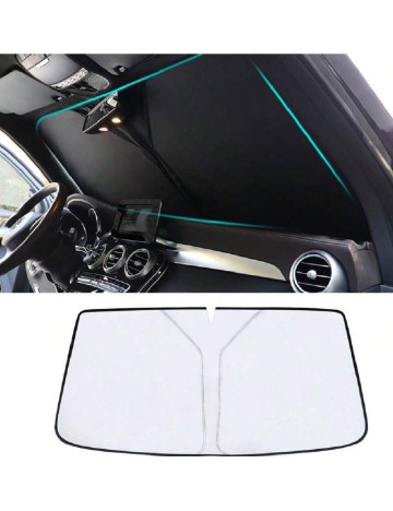 Parasolar auto SHEIN, negru/argintiu