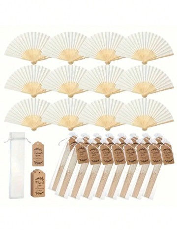 Set evantaie 4 bucati SHEIN, crem