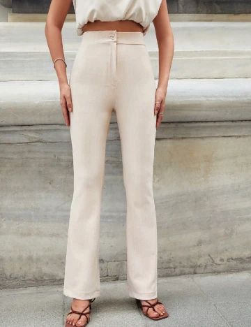 Pantaloni SHEIN, crem Crem