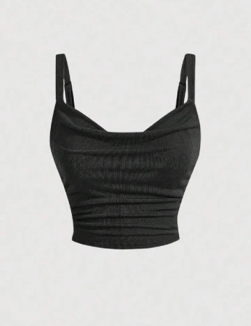 Top SHEIN, negru Negru