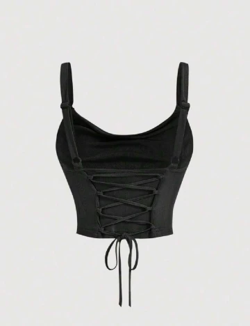 Top SHEIN, negru Negru