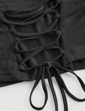 Top SHEIN, negru Negru