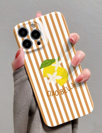 Husa Samsung Galaxy S24 SHEIN, alb/portocaliu