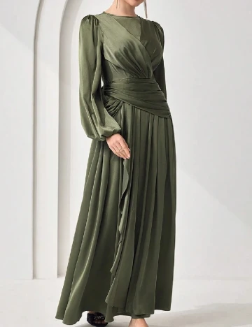Rochie lunga SHEIN CURVE, verde Verde