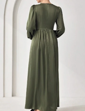 Rochie lunga SHEIN CURVE, verde Verde
