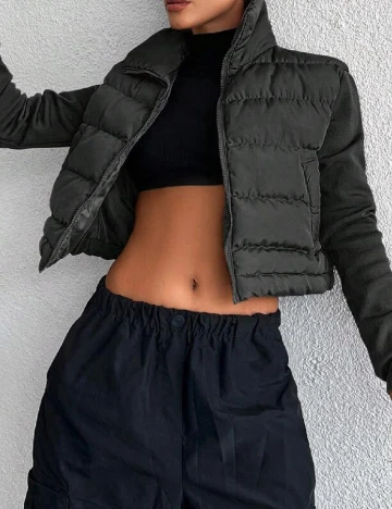 Geaca SHEIN, negru Negru