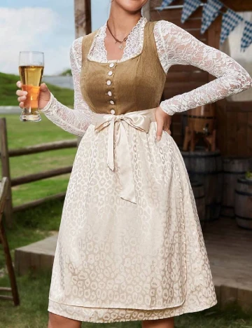 Rochie scurta SHEIN, crem Crem