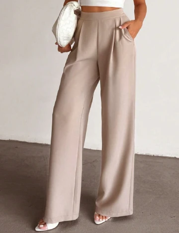 Pantaloni SHEIN, crem Crem