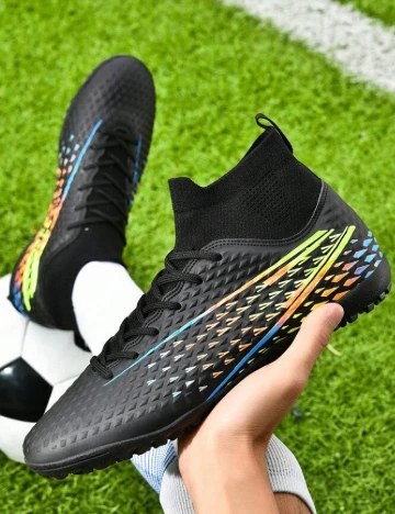 Ghete de fotbal SHEIN, negru Negru