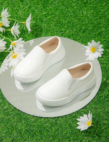 
						Espadrile SHEIN, alb