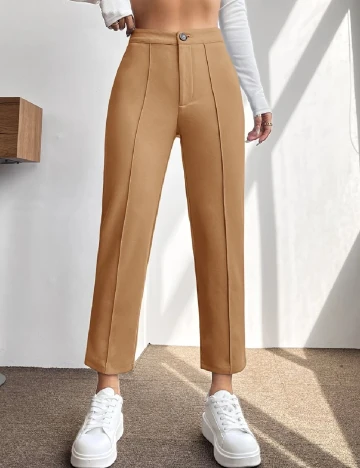 Pantaloni SHEIN, maro Maro
