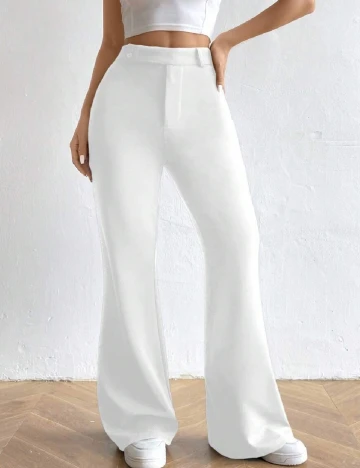 Pantaloni SHEIN, alb Alb