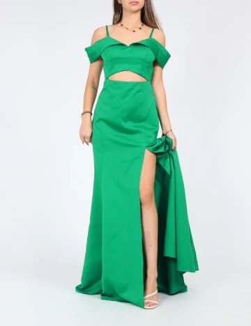 Rochie lunga Moevio, verde Verde