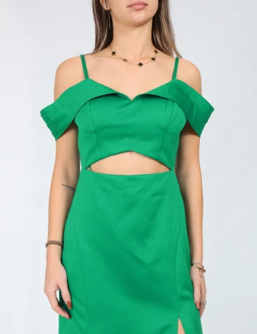 Rochie lunga Moevio, verde Verde