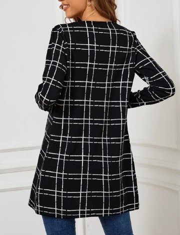 Blazer SHEIN, alb/negru