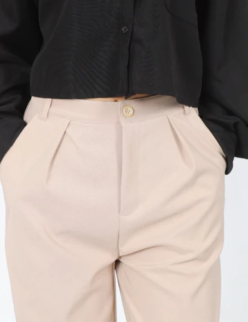 Pantaloni Dazy, crem Crem