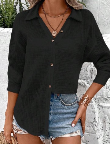 
						Camasa SHEIN, negru