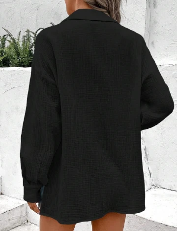 Camasa SHEIN, negru Negru