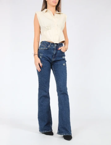 Blugi SHEIN, bleumarin Albastru
