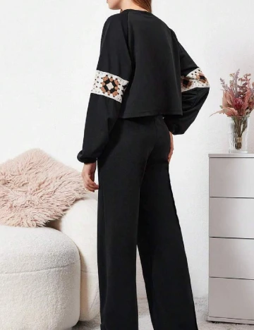 Compleu Shein Kids, negru Negru