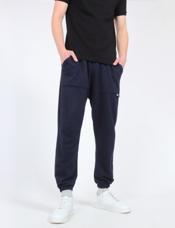 Pantaloni SHEIN, bleumarin
