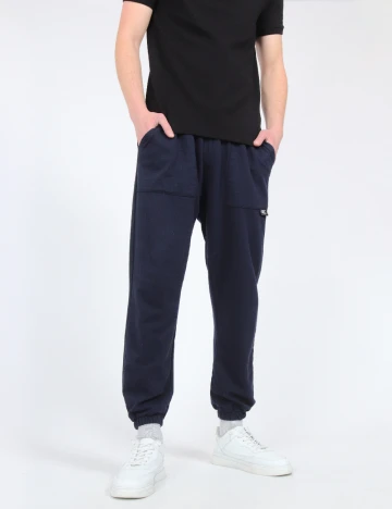 Pantaloni SHEIN, bleumarin Albastru
