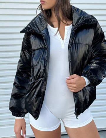 
						Geaca SHEIN, negru