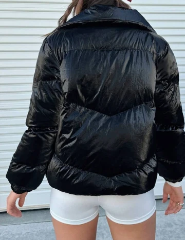 Geaca SHEIN, negru Negru