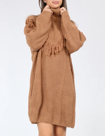 Rochie scurta SHEIN, maro Maro