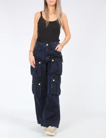 Blugi SHEIN, bleumarin Albastru