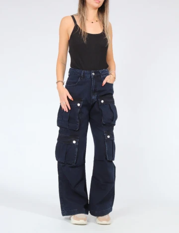 Blugi SHEIN, bleumarin Albastru