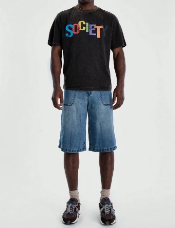 Tricou SHEIN, gri inchis Gri
