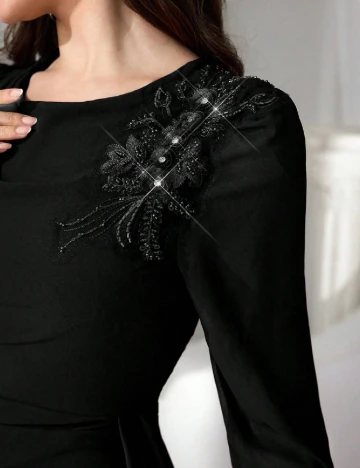 Rochie lunga SHEIN, negru Negru