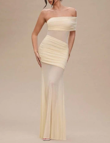 Rochie lunga SHEIN, crem Crem