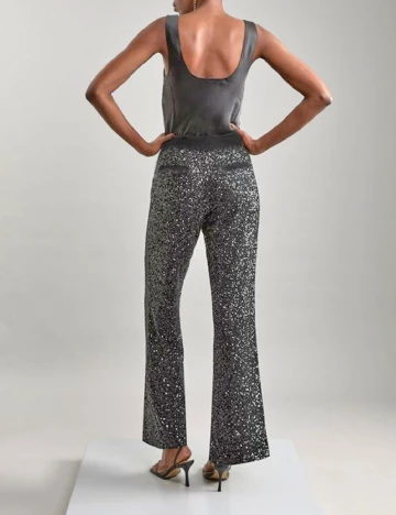 Pantaloni Karen Millen, argintiu Gri