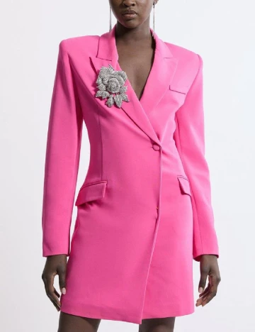 Rochie scurta Karen Millen, roz Roz