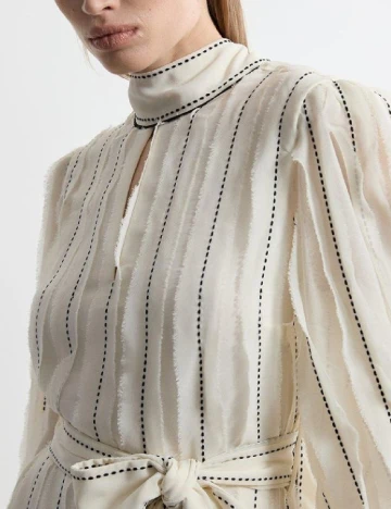 Rochie lunga Karen Millen, ecru Alb
