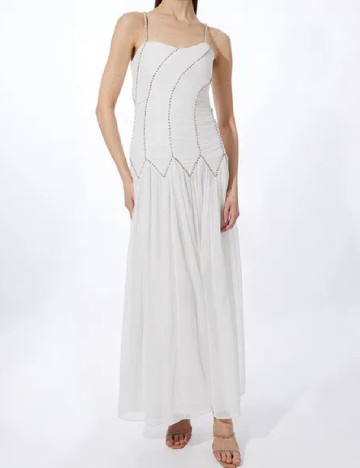 
						Rochie lunga Karen Millen, alb