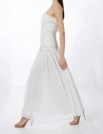 Rochie lunga Karen Millen, alb Alb