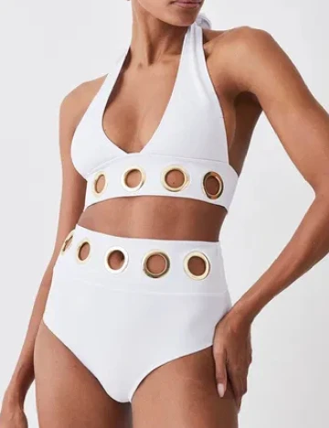 Sutien de baie Karen Millen, alb Alb
