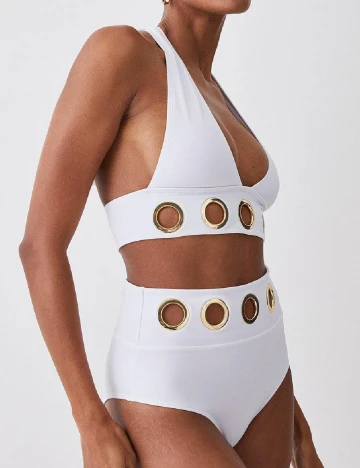 Sutien de baie Karen Millen, alb Alb