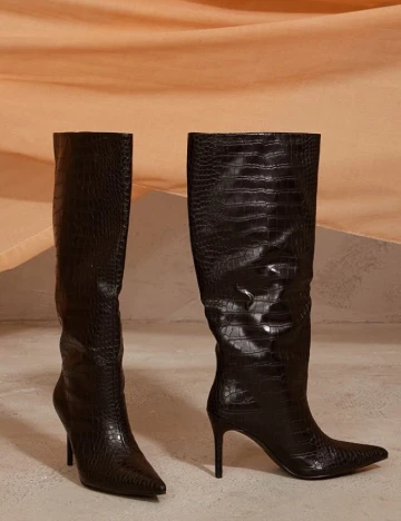 Cizme PrettyLittleThing, negru Negru