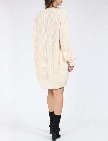 Pulover Oversize SHEIN, crem/maro